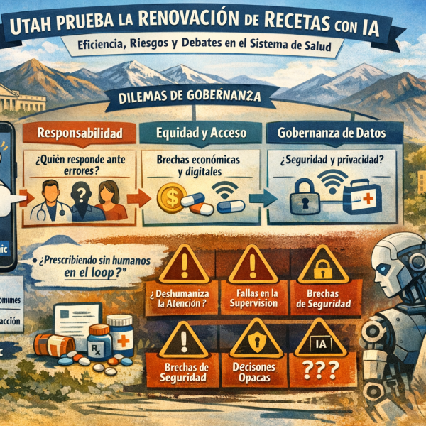 Utah prueba la renovación de recetas con IA y abre el debate sobre eficiencia y riesgos
